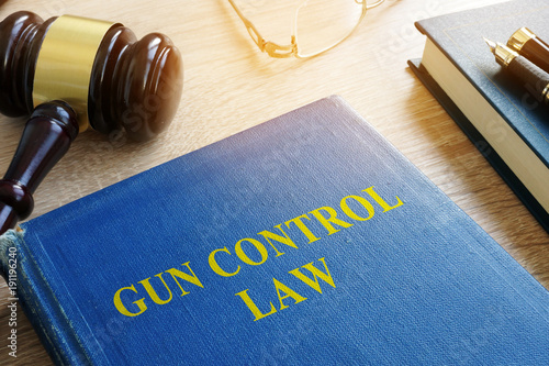 Gun control law in a court.