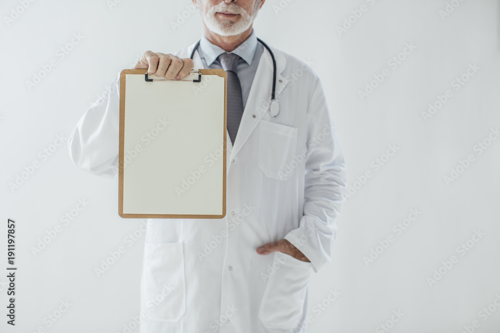 Doctor Holding Paper Pad Holder Doctor Holding Paper Pad Holder