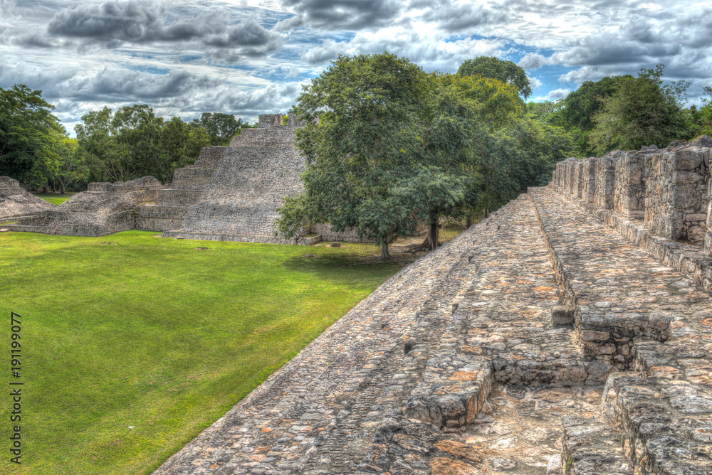 Edzna, eine archäologische Stätte der Maya mit der 