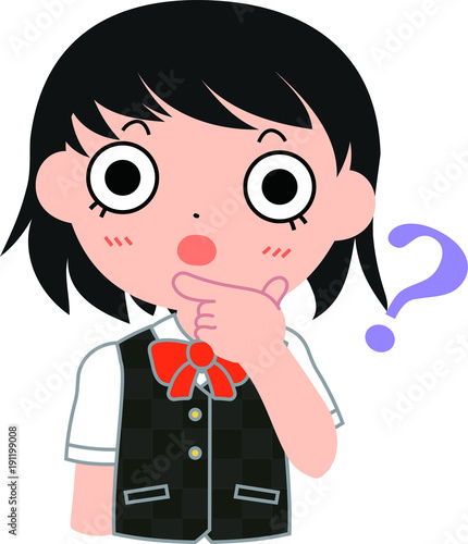 短髪パッチリ目の女子生徒　？