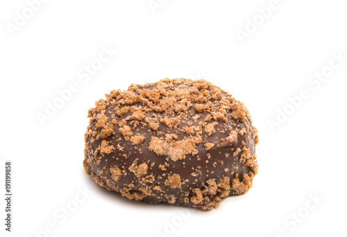 chocolate cookies isolated