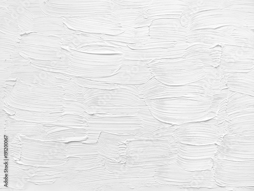 Obraz na plátně White background. Oil paint. Texture of brush strokes.