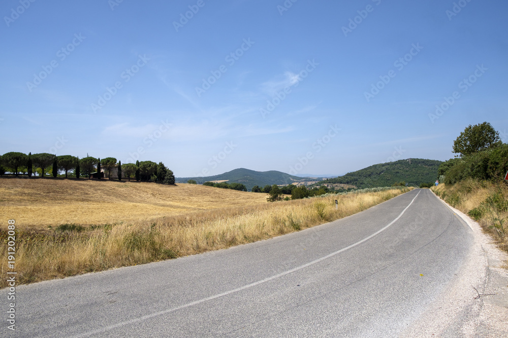 Landscape in Umbria at summer