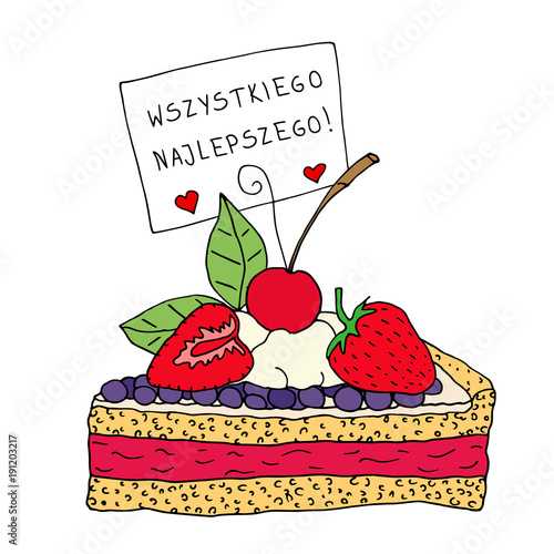 Ciasto z życzeniami