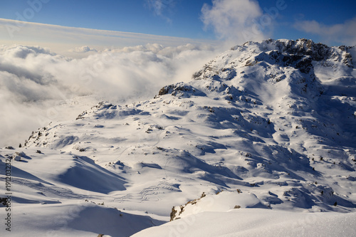 panorama invernale dalla cima di Piazzo - Alpi Orobie