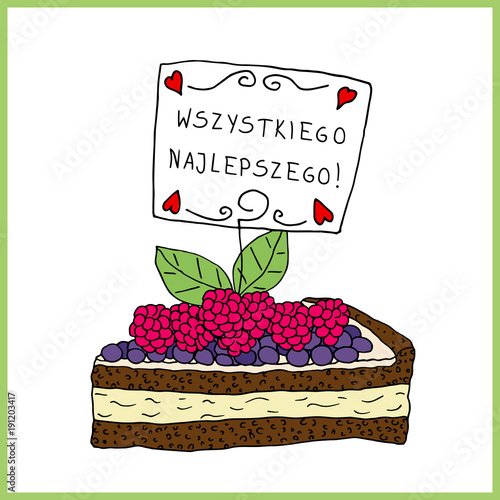 Ciasto z życzeniami