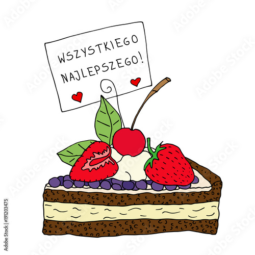 Ciasto z życzeniami