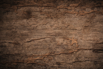 Wood decay with wood termites,Old grunge dark textured wooden background,The surface of the old brown wood texture
