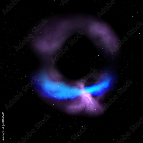 Fototapeta Naklejka Na Ścianę i Meble -  blue nebula in space