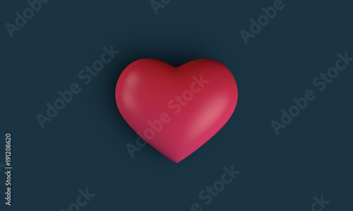 Red white pink heart background, love valentine day