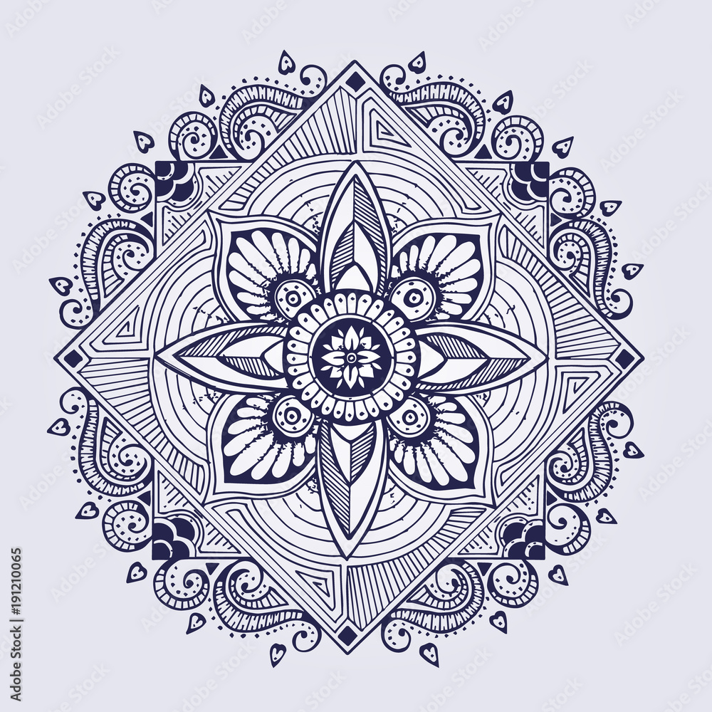Fototapeta premium Vector mandala. Clip art