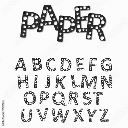 paper hole puncher alphabet