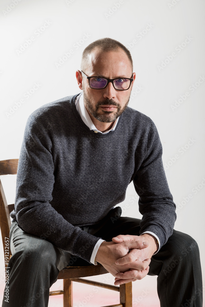 Portrait elegant man Portrait elegant man