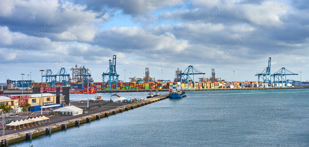 Commercial Harbor of Las Palmas / Capital of Grand Canary Island