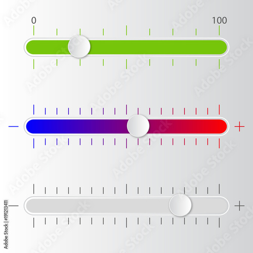 Volume scale. Vector illustration.