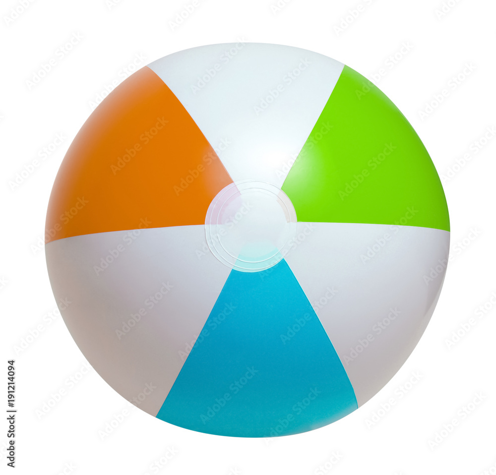 Obraz premium Beach ball on a white