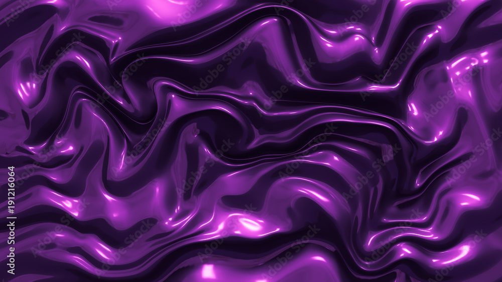 Fototapeta premium Metallic purple background. 3d illustration, 3d rendering.