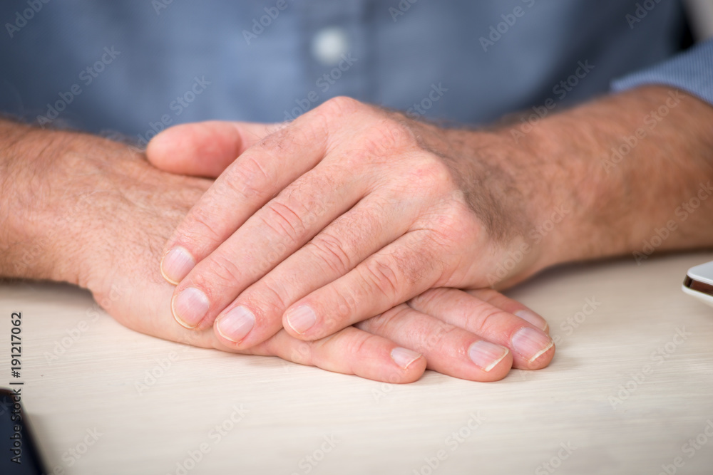 close up of the hands of senior man close up of the hands of senior man