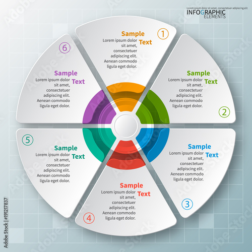 Abstract 3D Paper Infographics
