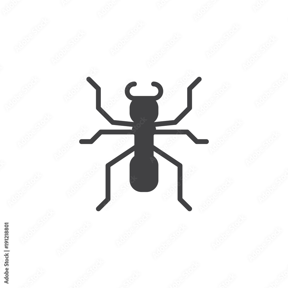 Ant soldier icon vector, filled flat sign, solid pictogram isolated on white. Emmet symbol, logo illustration. Ant soldier icon vector, filled flat sign, solid pictogram isolated on white. Emmet symbol, logo illustration.