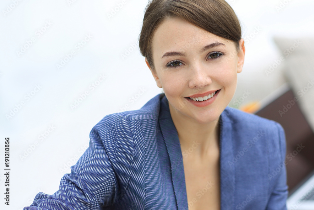 closeup portrait of a female psychologist in her private office closeup portrait of a female psychologist in her private office