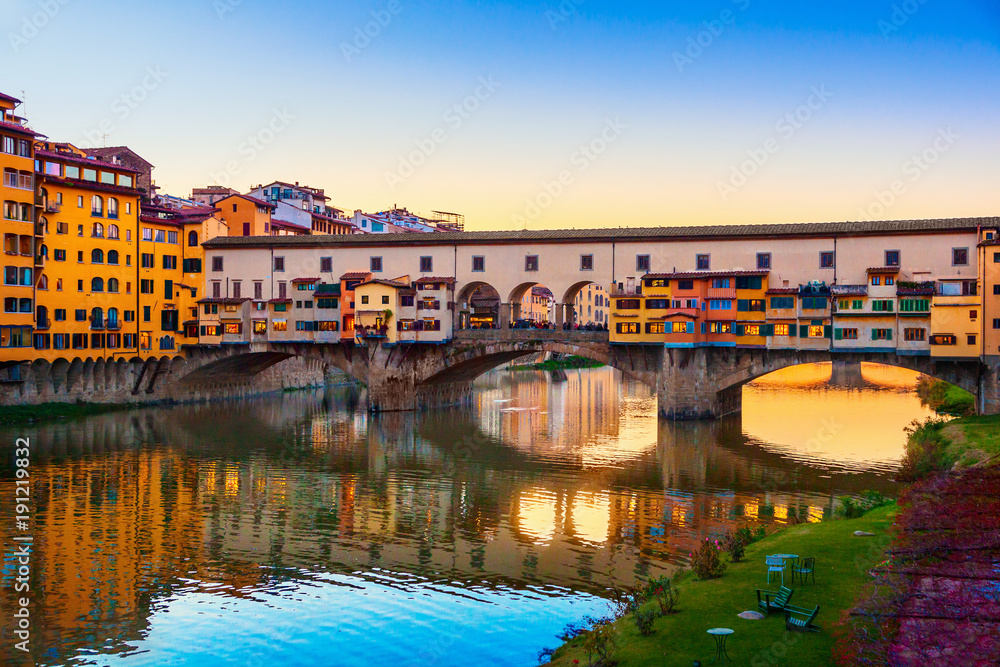 View of Ponte Vecchio. Florence, Italy