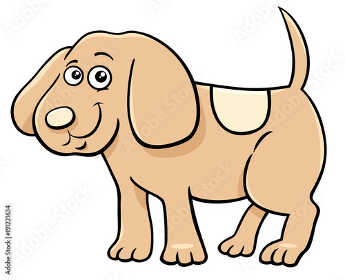 cute puppy character cartoon illustration