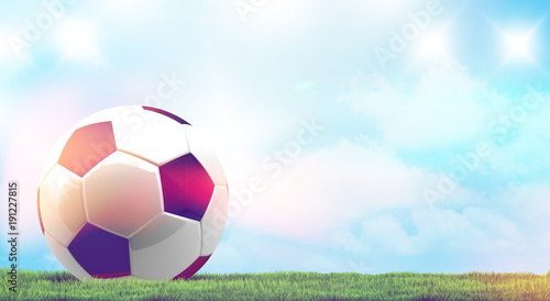 soccer football ball 3d ren...