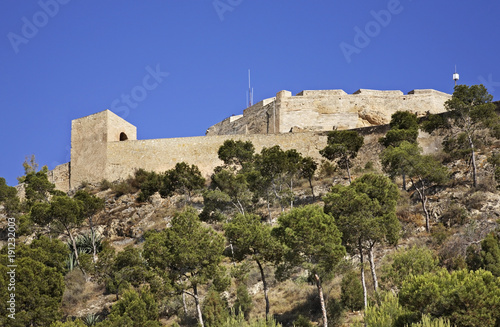 Santa Barbara castle in Alicante. Spain