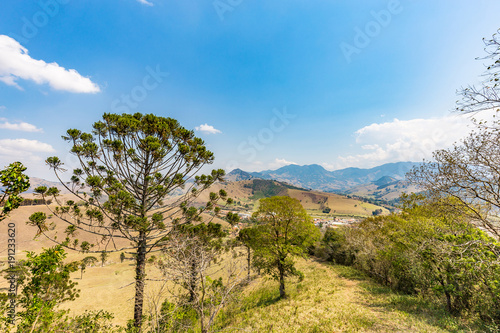 View os Minas Gerais south mountains at Sao Bento do Sapucai