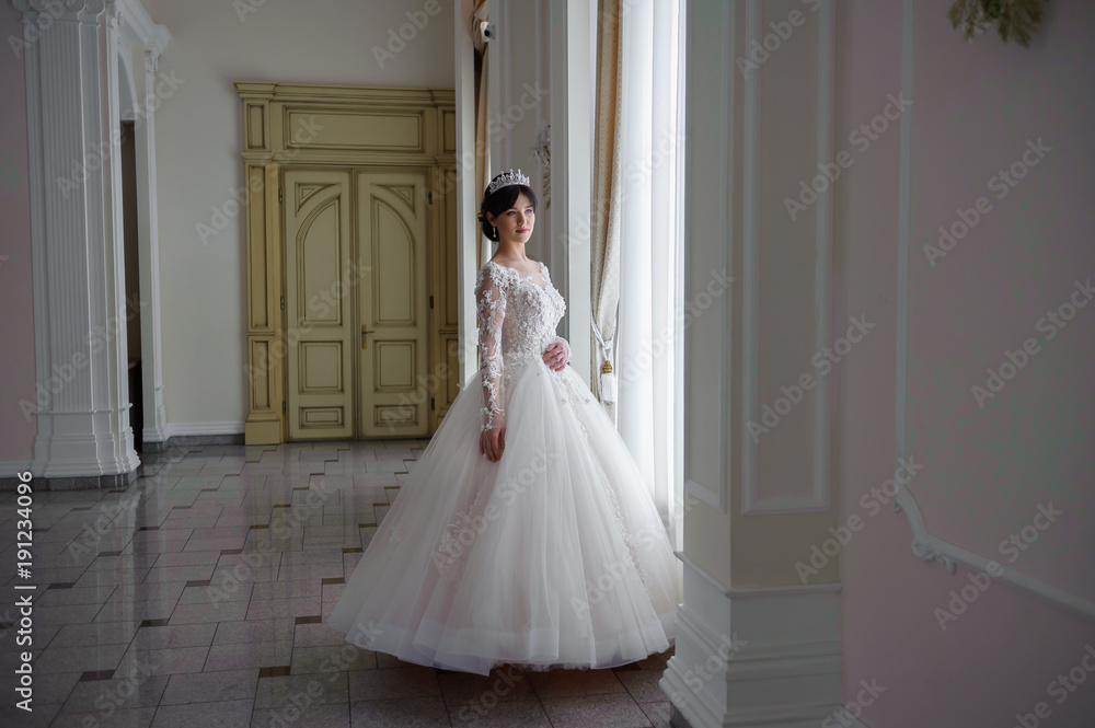 beautiful smiling bride before wedding ceremony beautiful smiling bride before wedding ceremony