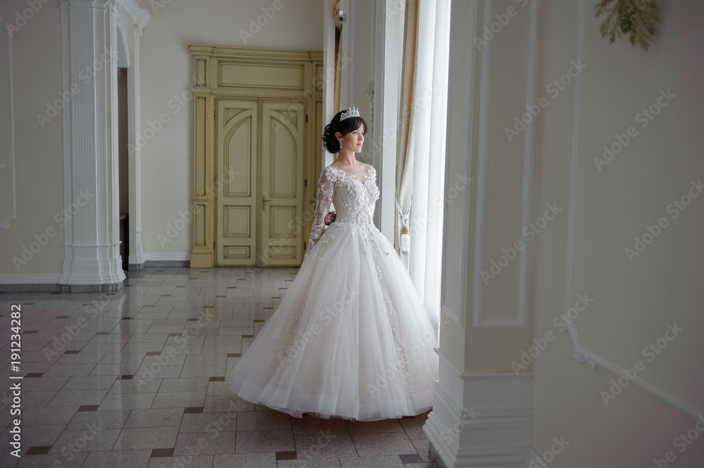 beautiful smiling bride before wedding ceremony beautiful smiling bride before wedding ceremony