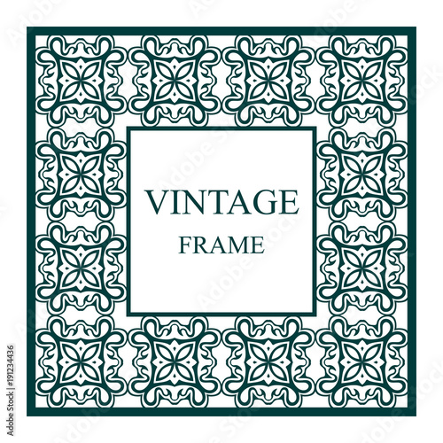Vintage ornamental frame