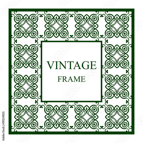 Vintage ornamental frame