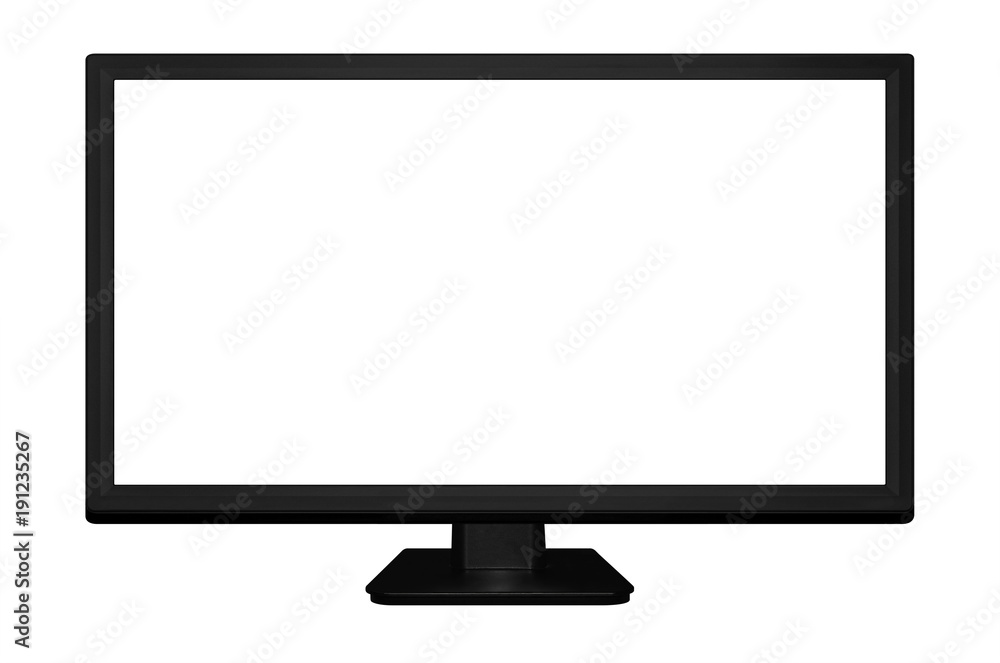Led or Lcd tv screen isolated on white background Led or Lcd tv screen isolated on white background