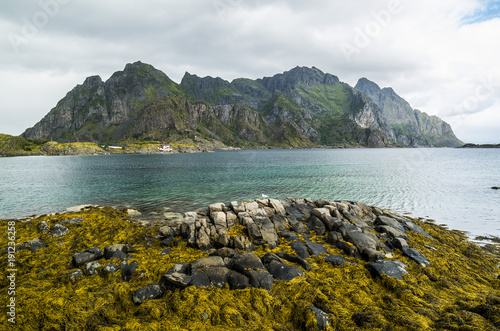 Vaagakallen, Lofoten. Seen from Henningsvaer photo