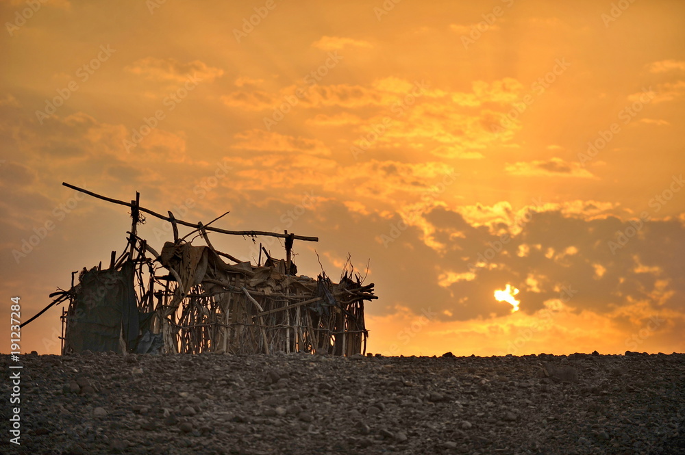 The salt desert of Danakil (Ethiopia)