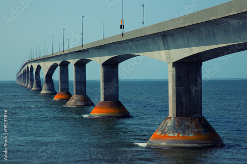Obraz na plátně Confederation bridge in Prince Edward island in Canada
