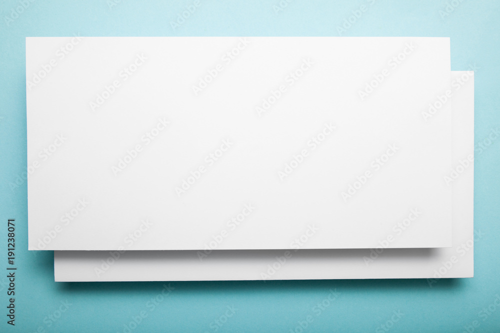 Obraz premium Two blank Invitation Mockup, Dl flyer.