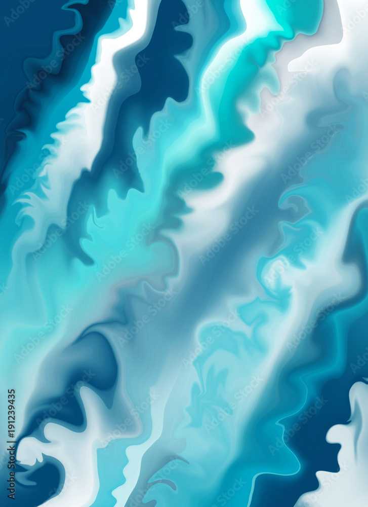 Beautiful, ocean waves artistic, background