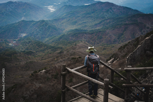 Hiking from moisture to cloud in Gayasan National Park, South Korea