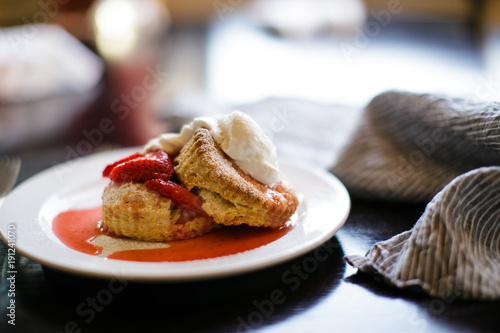 Fototapeta strawberry shortcake