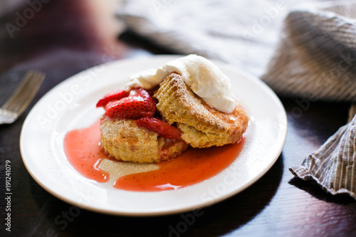 Fotografia, Obraz strawberry shortcake