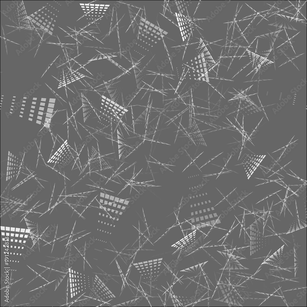 Fototapeta premium Geometric seamless pattern, abstract tiling background, vector repeat endless wallpaper illustration.