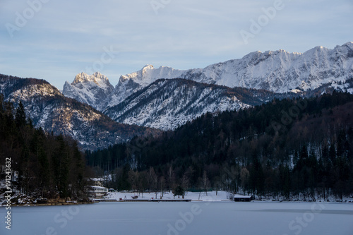View from the western shore of the Hechtsee lake on the Austrian - German border © Emil