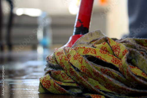 Cuadro en lienzo Old dirty mop