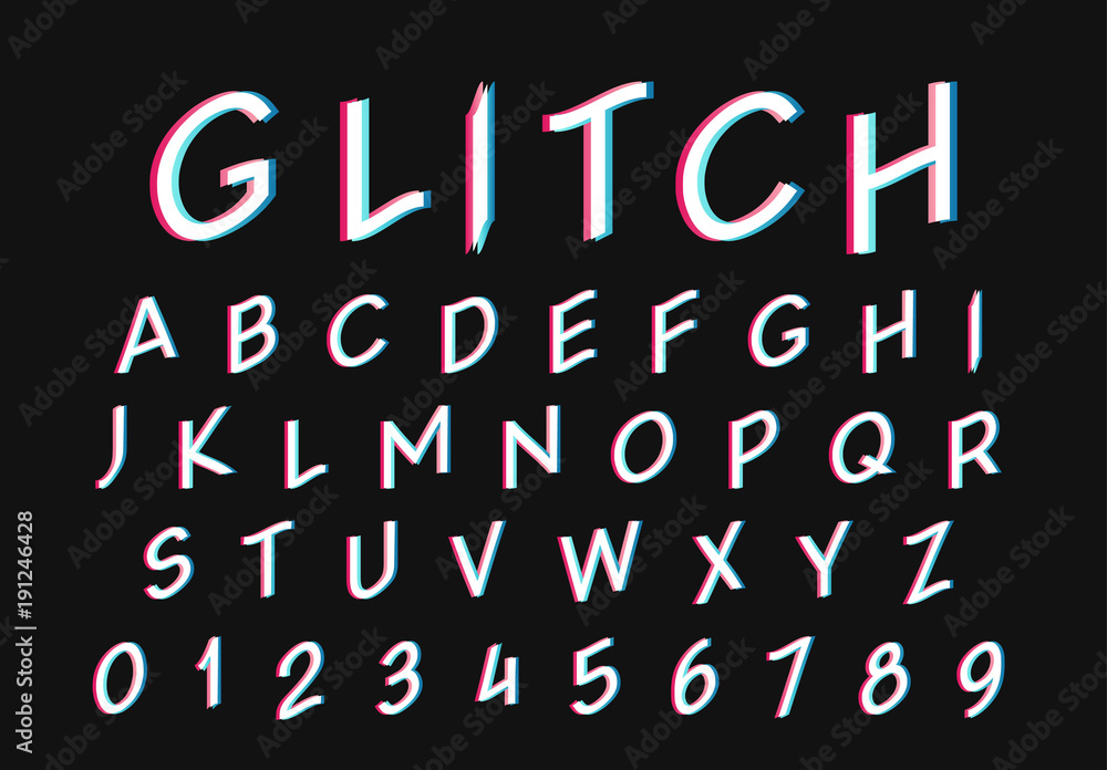 Glitch font Glitch font