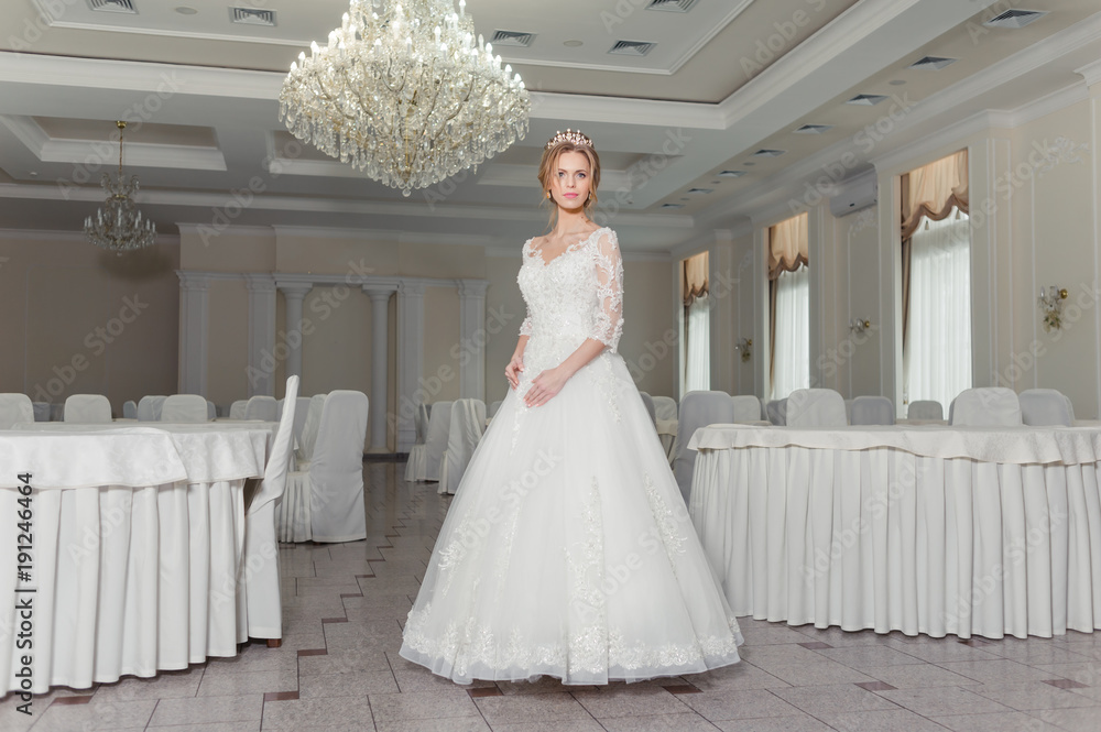 Beautiful bride in wedding dress Beautiful bride in wedding dress