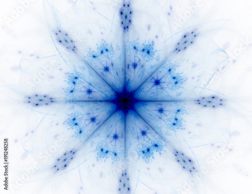 fractal radial pattern on the subject of science technology and design