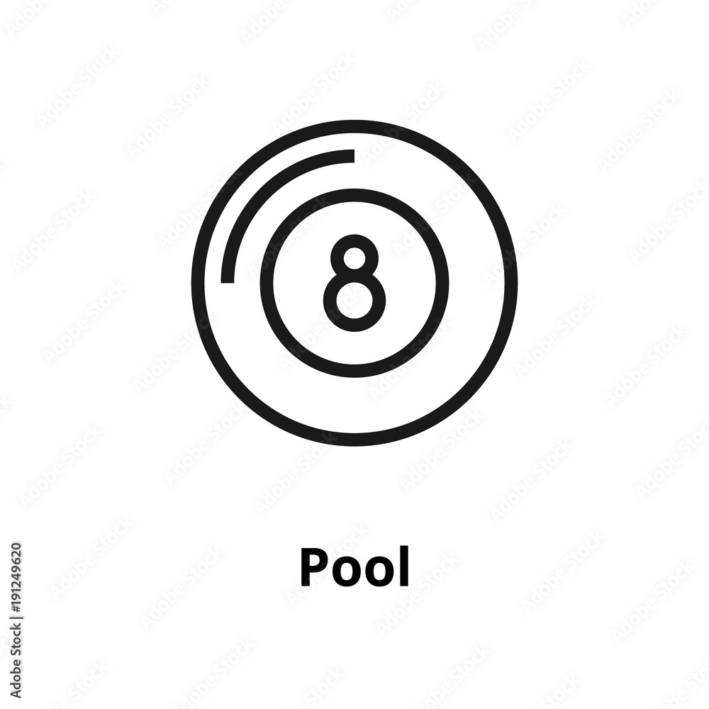 Pool line icon